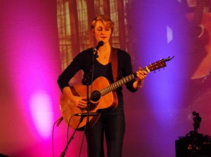 New Writing Cumbria and Eden Arts event at Penrith Old Fire Station, featuring writer Simon Sylvester and singer songwriter Joan Shelley