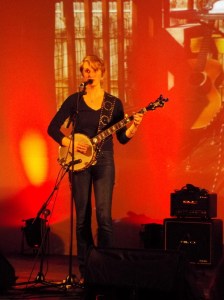 New Writing Cumbria and Eden Arts event at Penrith Old Fire Station, featuring writer Simon Sylvester and singer songwriter Joan Shelley