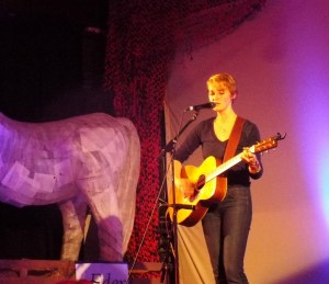 New Writing Cumbria and Eden Arts event at Penrith Old Fire Station, featuring writer Simon Sylvester and singer songwriter Joan Shelley