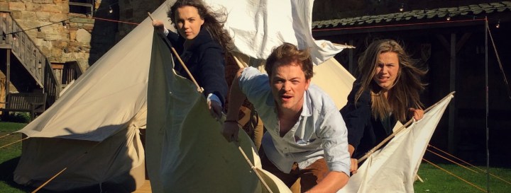 The Three Inch Fools: outdoor touring Shakespeare (outdoor theatre) performing 'The Tempest'