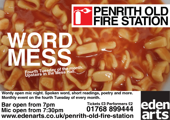 Word Mess open mic night, Penrith, Cumbria