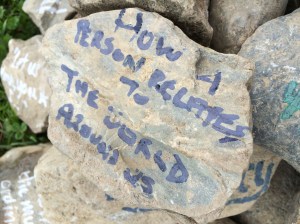 Poetry Cairn, Lakes Alive Festival