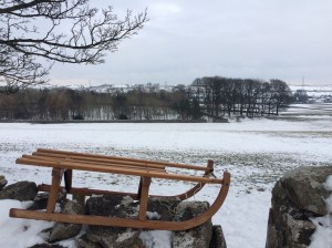 Snow in Cumbria - sledge